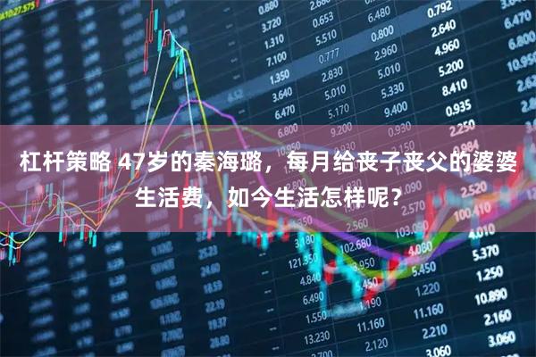 杠杆策略 47岁的秦海璐，每月给丧子丧父的婆婆生活费，如今生活怎样呢？