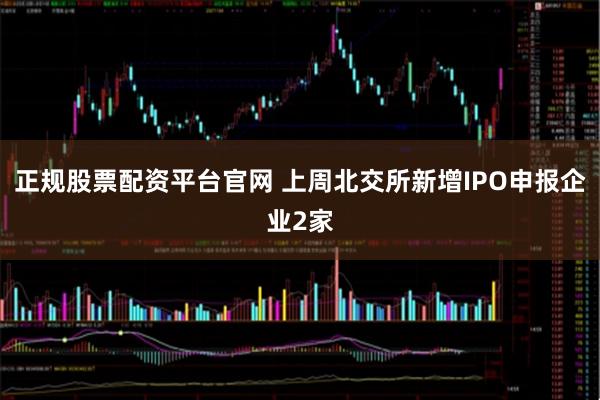 正规股票配资平台官网 上周北交所新增IPO申报企业2家