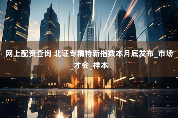 网上配资查询 北证专精特新指数本月底发布_市场_才会_样本